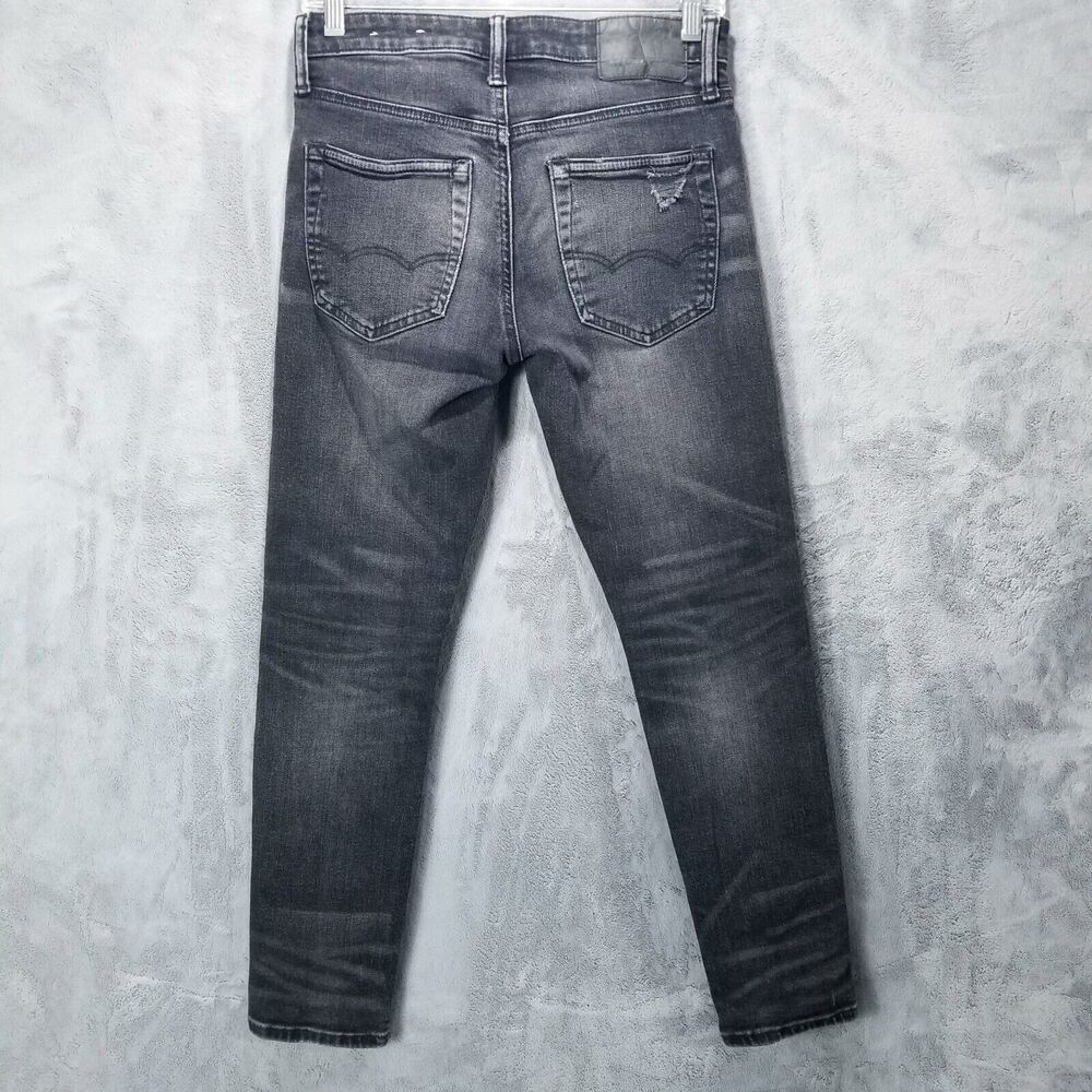 American eagle Jeans Skinny Mens 28×28 Black Athletic - Picture 3 of 12